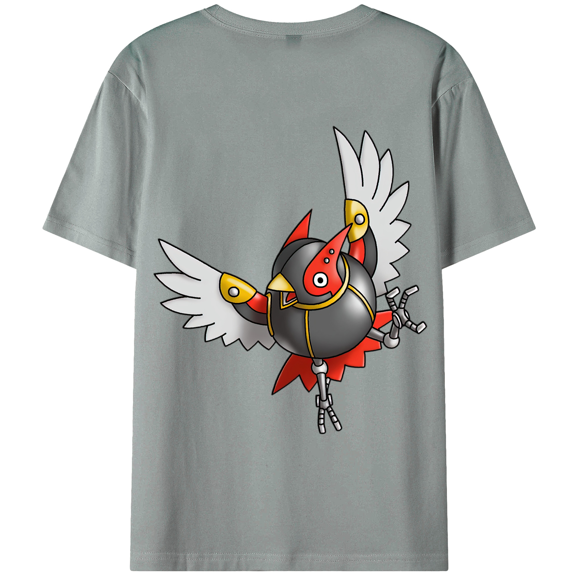 （画像用） ドラゴンクエスト Doragon Kuesuto Dragon Quest 綿100％ メンズ半袖Tシャツ（バックプリント） 通気性